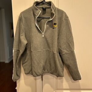 University of Michigan  M navy blue and gray unisex size XL quarter zip fleece